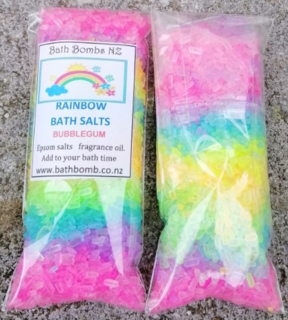 Rainbow Mini Bath Salts set of 4