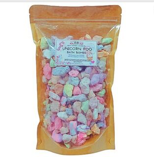 BATH BOMB POO - BUBBLY UNICORN POO  400gram