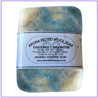 Felted Wool Soap Goats Milk